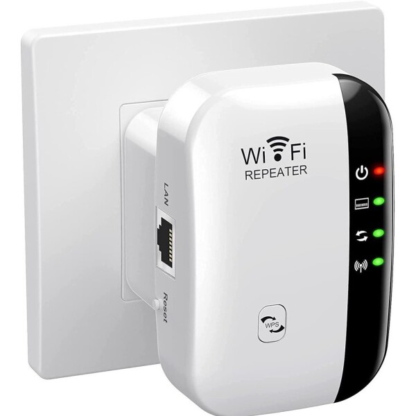 Extensor Repetidor Wifi Inalámbrico Amplificador 300 Mbps Color Blanco