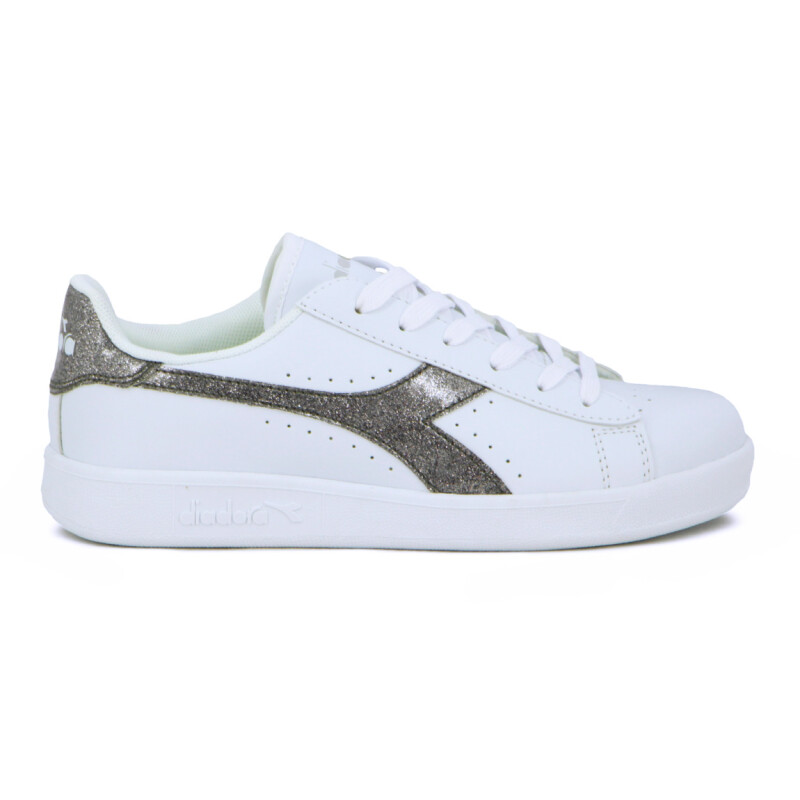 Championes Mujer Diadora Knock On Blanco-Plata