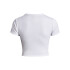 UA Rival Rib Baby Tee-WHT WHT-100