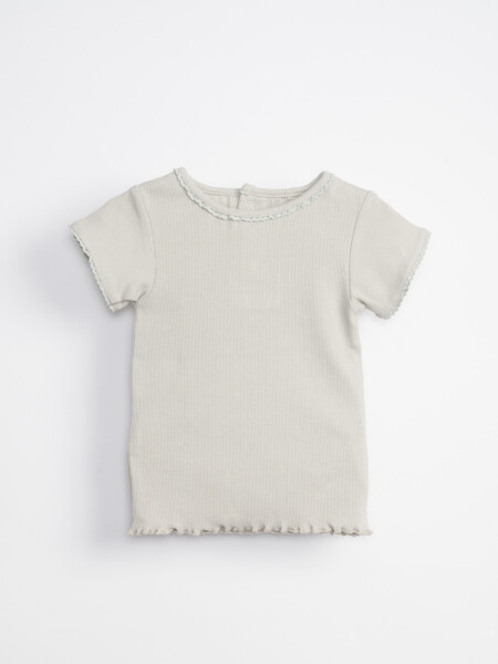 Remera manga corta rib Verde