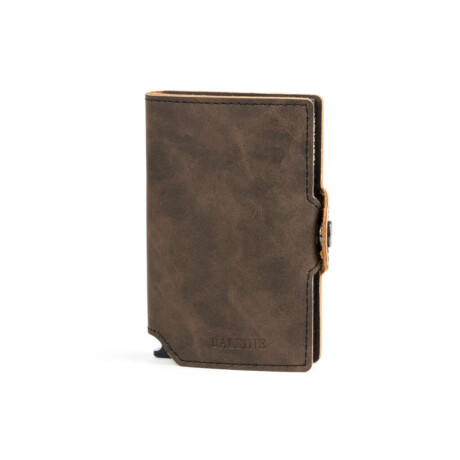 Billetera Baleine Kansas Zipper Deep Brown