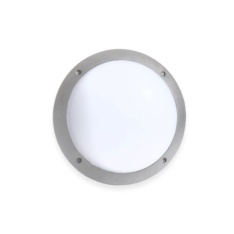 Plafón LED redondo gris IP66 E27 Ø300mm LUCIA 1R3 FL0405