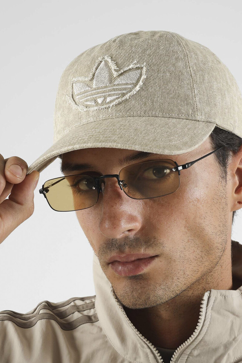 GORRA DE DENIM LAVADO Beige