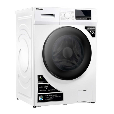 Lavarropas Automático Carga Frontal AIWA 10KG Inverter Blanco | AWLT10W