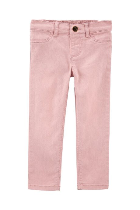 Pantalón de sarga con bolsillos corazón. Talles 12-24M Sin color