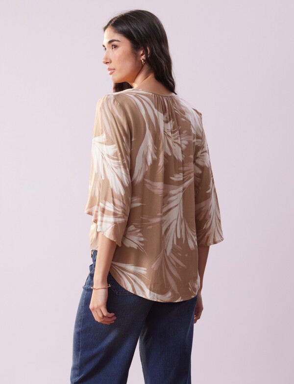 Blusa Print MULTI/TOSTADO
