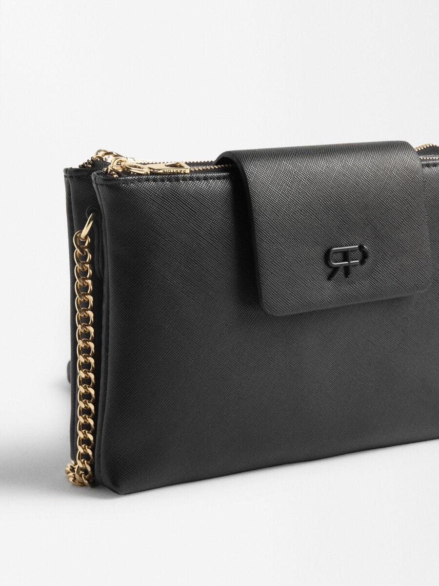 Bolso Bandolera Doble negro