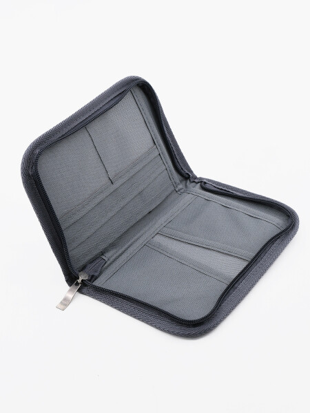 ORGANIZADOR DE DOCUMENTOS DE VIAJE GRIS