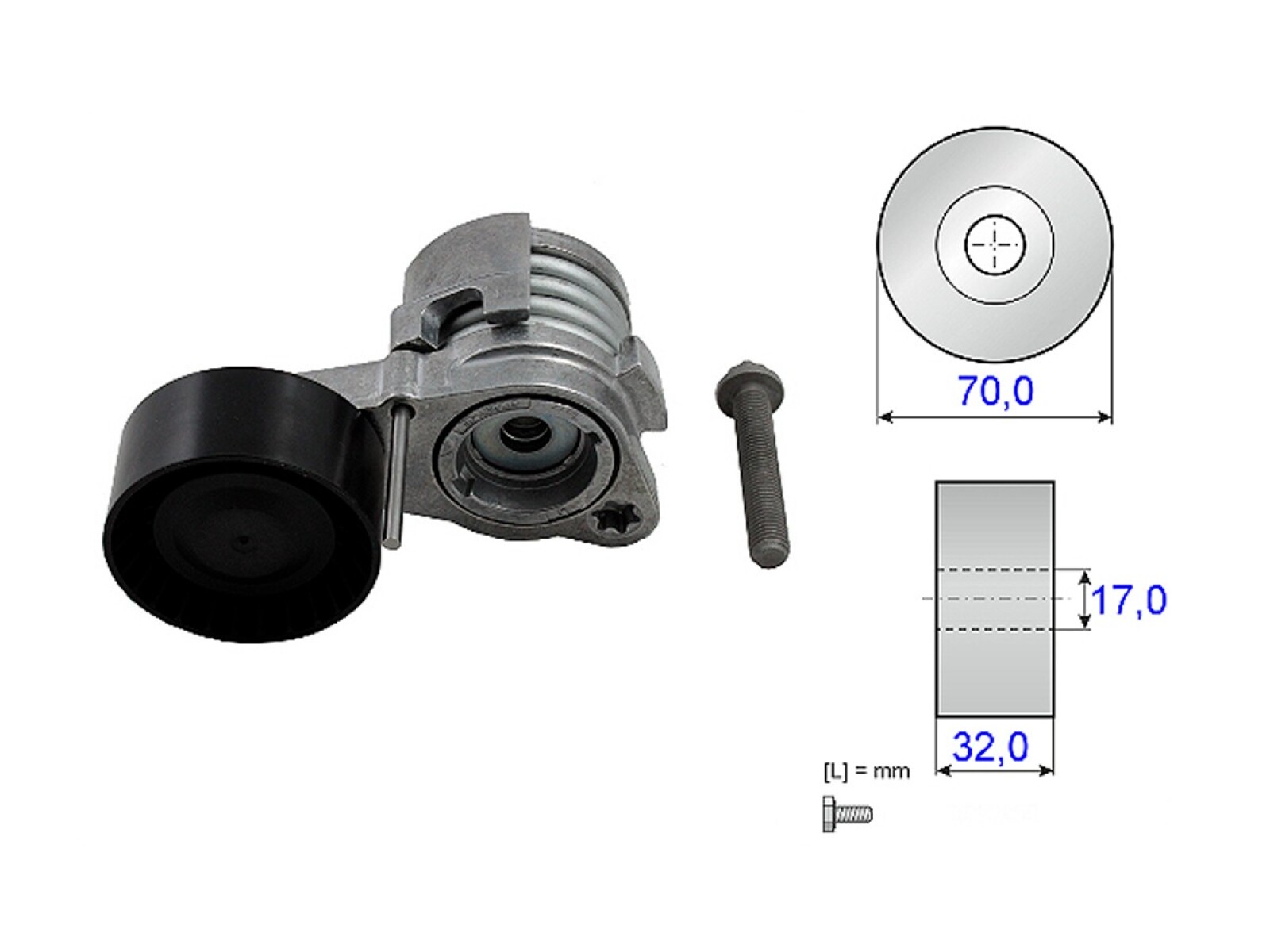 Tensor De La Correa BMW 523I (F10)/528I (F10) 10-16 