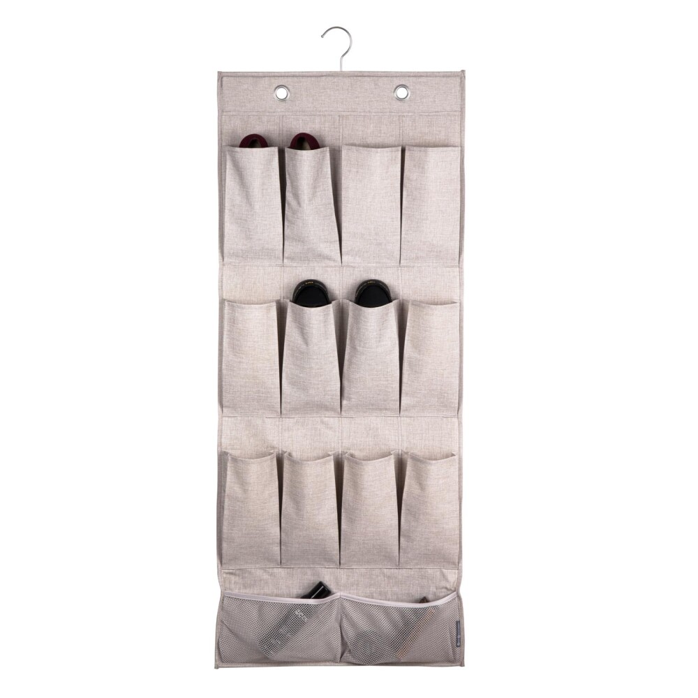 ORGANIZADOR COLGANTE POLIESTER NATURAL-BEIGE POCKET