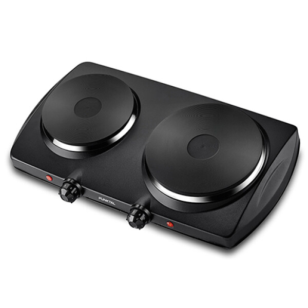 ANAFE PUNKTAL PK-PC02N 2 Discos -Negra 1500W + 1000W Sin color