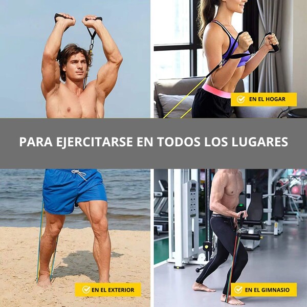 Set Bandas De Resistencia Elasticas Gym Entrenamiento Profesional Reforzadas Manijas Acero Con Bolso Imback Set Bandas De Resistencia Elasticas Gym Entrenamiento Profesional Reforzadas Manijas Acero Con Bolso Imback