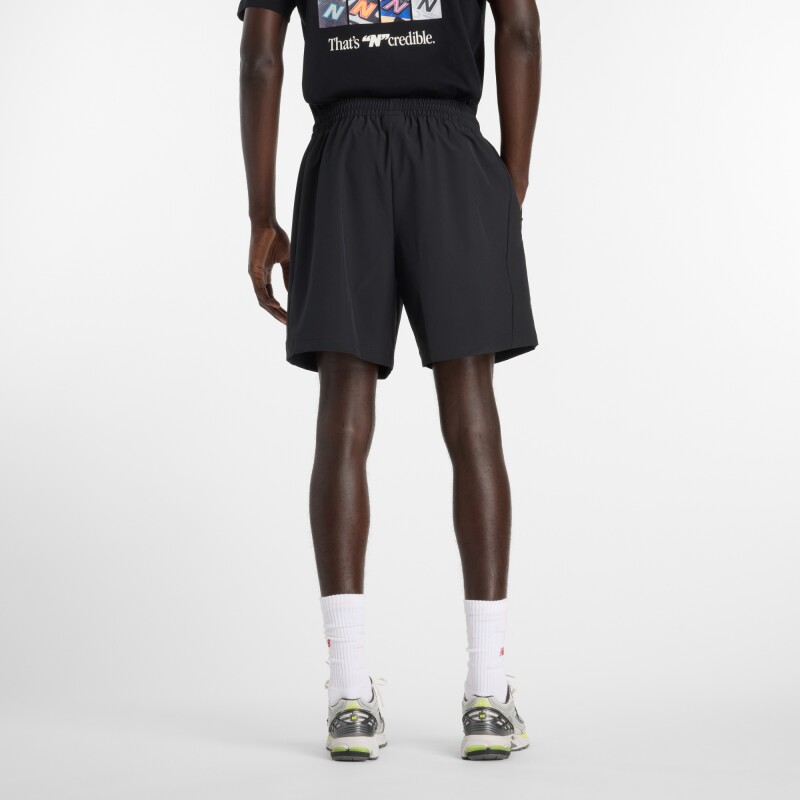 Short New Balance de Hombre - Athletics 7"- MB6174CDBK BLACK