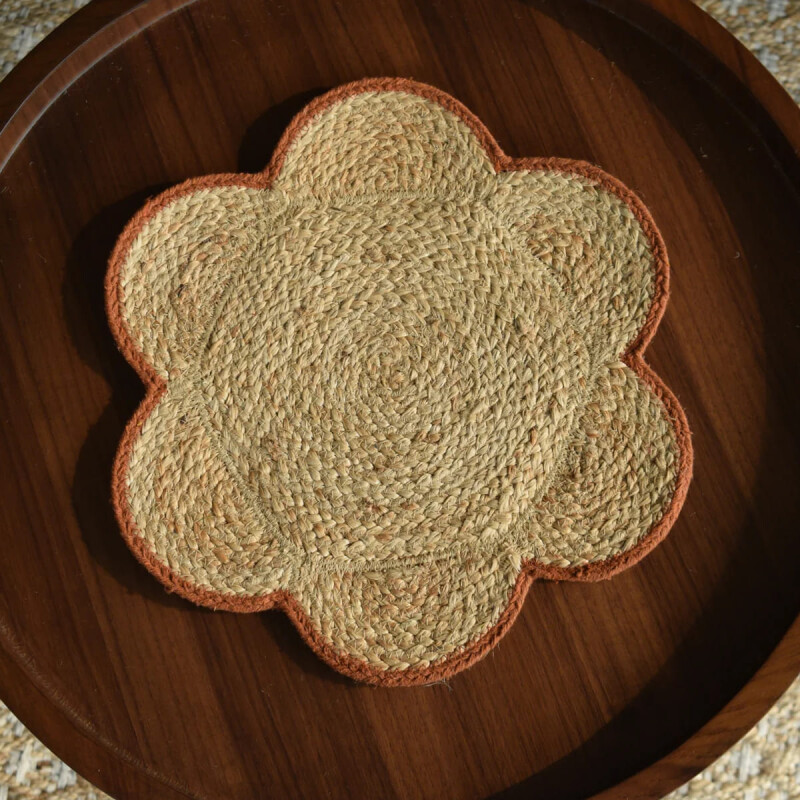 Individual flor de yute Naranja