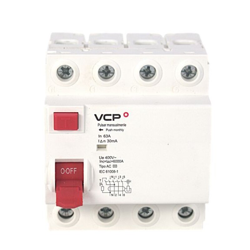 DISYUNTOR DIFERENCIAL KRD2 4X 25A  30MA - VCP DISYUNTOR DIFERENCIAL KRD2 4X 25A  30MA - VCP