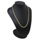 Gargantilla en oro 18k combinada 2 colores con brillantes Gargantilla en oro 18k combinada 2 colores con brillantes