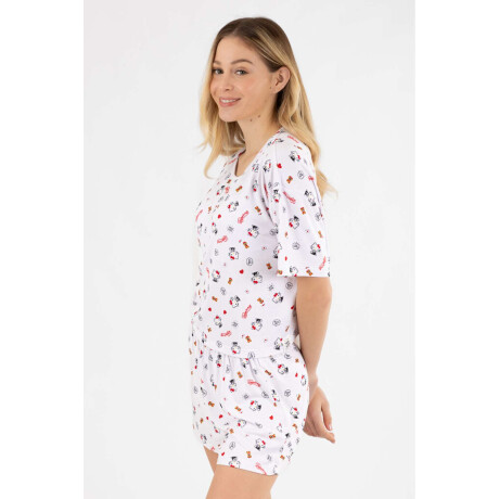 Pijama 2 hello kitty Blanco