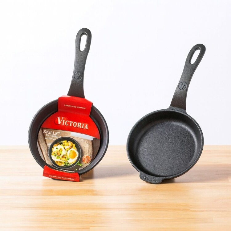 SARTEN VICTORIA HIERRO FUNDIDO 12 CM NEGRO