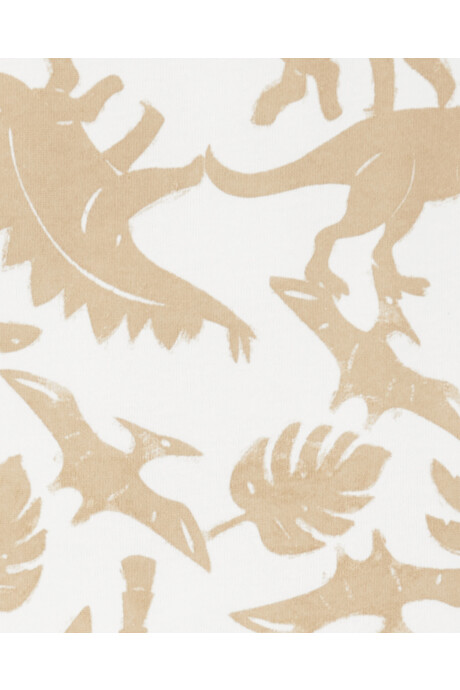 Set tres piezas de algodón, short, monito corto y body estampados Sin color