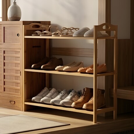 Zapatera de bambú de 3 estantes MADERA