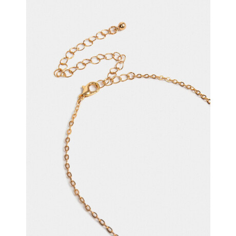 Collar Corto Corazón Cubic Zirconia Dorado