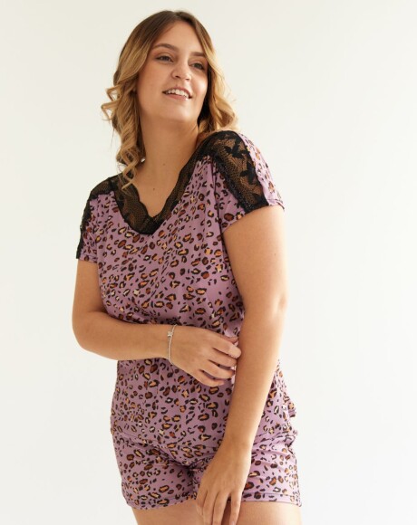 Conjunto Bloom Print Violeta