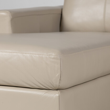 Rinconera Royale - Cuero Básico - Chaise Izquierdo 519 (Beige)