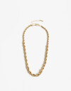 Collares Cortos Metal Collar Corto Cadena Torsada - Dorado
