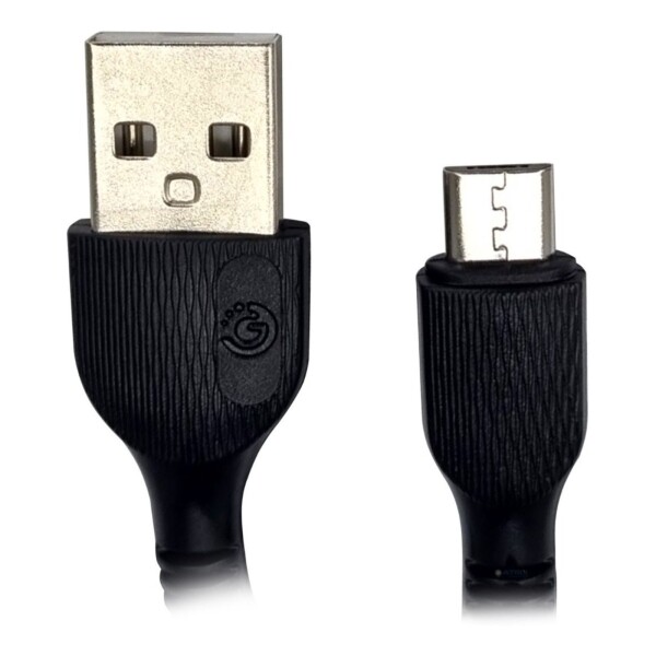 Cable De Datos Carga Usb Micro Usb 1 Metro Goldtech Color Variante Negro