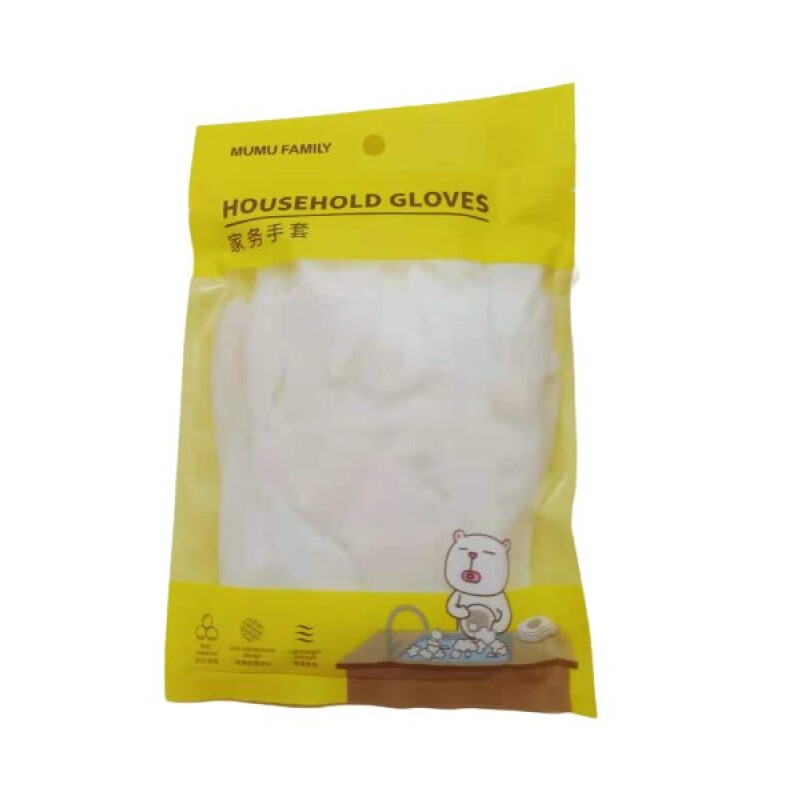 GUANTES PVC 2 PARES - BLANCO GUANTES PVC 2 PARES - BLANCO