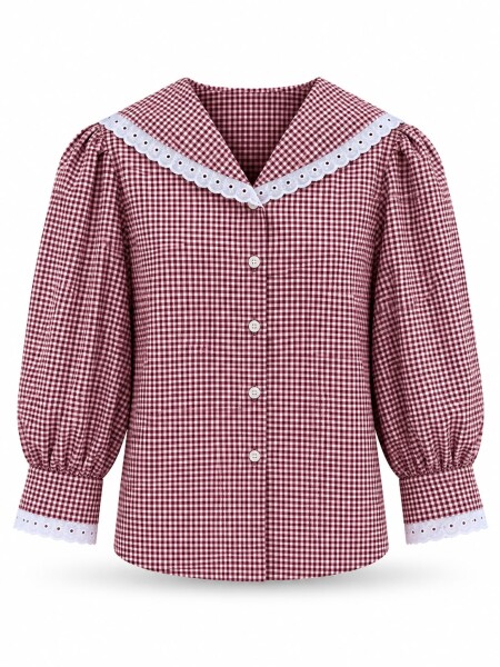 Blusa Marinera Cuadrille Bordo