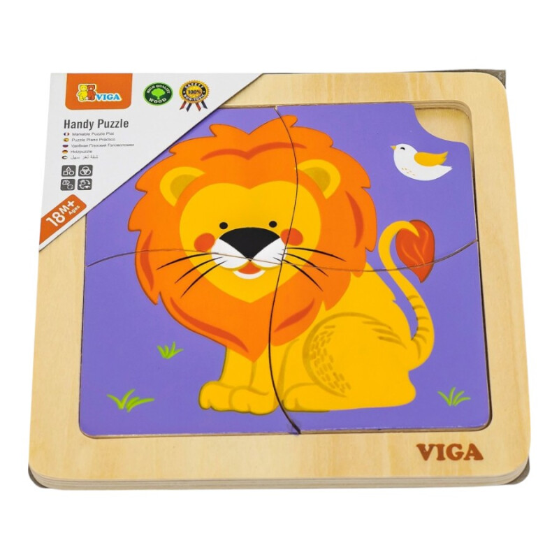 Puzzle Silueta Madera Viga León