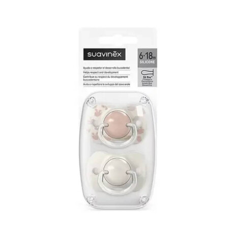 Chupete Fisiológico Suavinex 6 a 18 meses Rosa