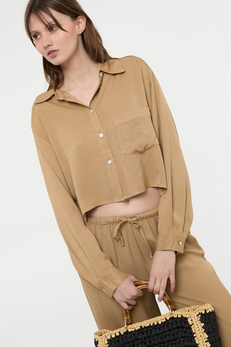 CAMISA CLASIC FIT Camel