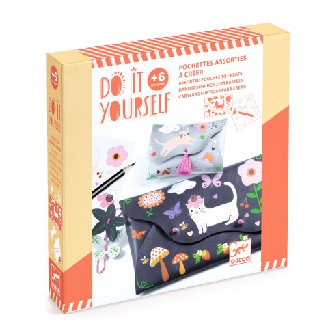 DJ079 Set De Manualidades Para Hacer Monederos Do It Yourself Djeco 6+