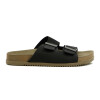 Br Sport Sandalia Hombre Dos Tiras C/ Hebilla Negro