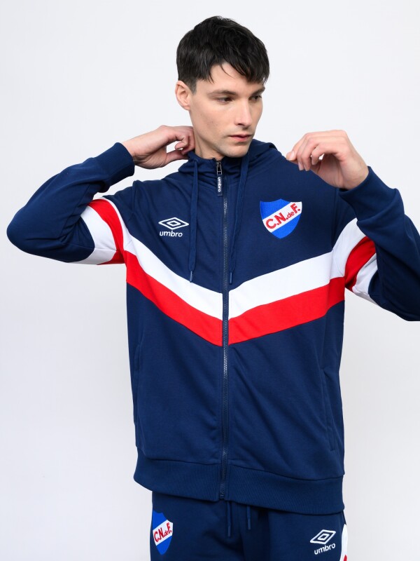 CAMPERA CREW Nacional Hombre Azul Marino, Rojo, Blanco