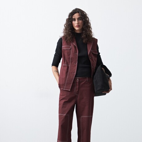 CHALECO BERTA Bordó