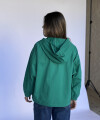 Campera Gabardina con cierre verde