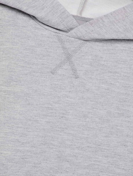 BUZO INFANTIL CON CAPUCHA GRIS