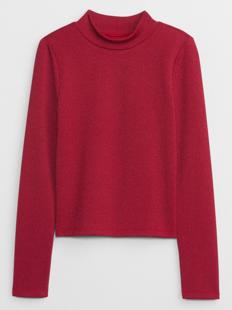 Remera Niña - Red Metallic 