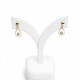 Caravanas pendientes gota con Zirconia en Oro 18kt Caravanas pendientes gota con Zirconia en Oro 18kt