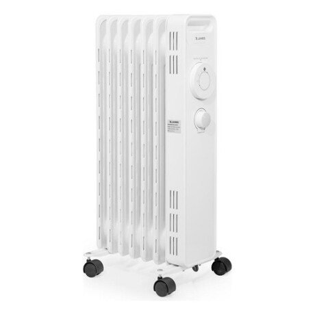Estufa a Radiador De Aceite James 1500W 7 Elementos Blanco