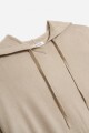 Sweater oversized con capucha BEIGE