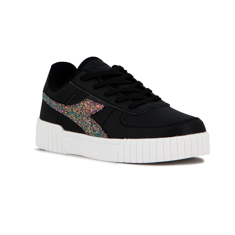 Championes Diadora Bampu Mujer Negro-Rosado