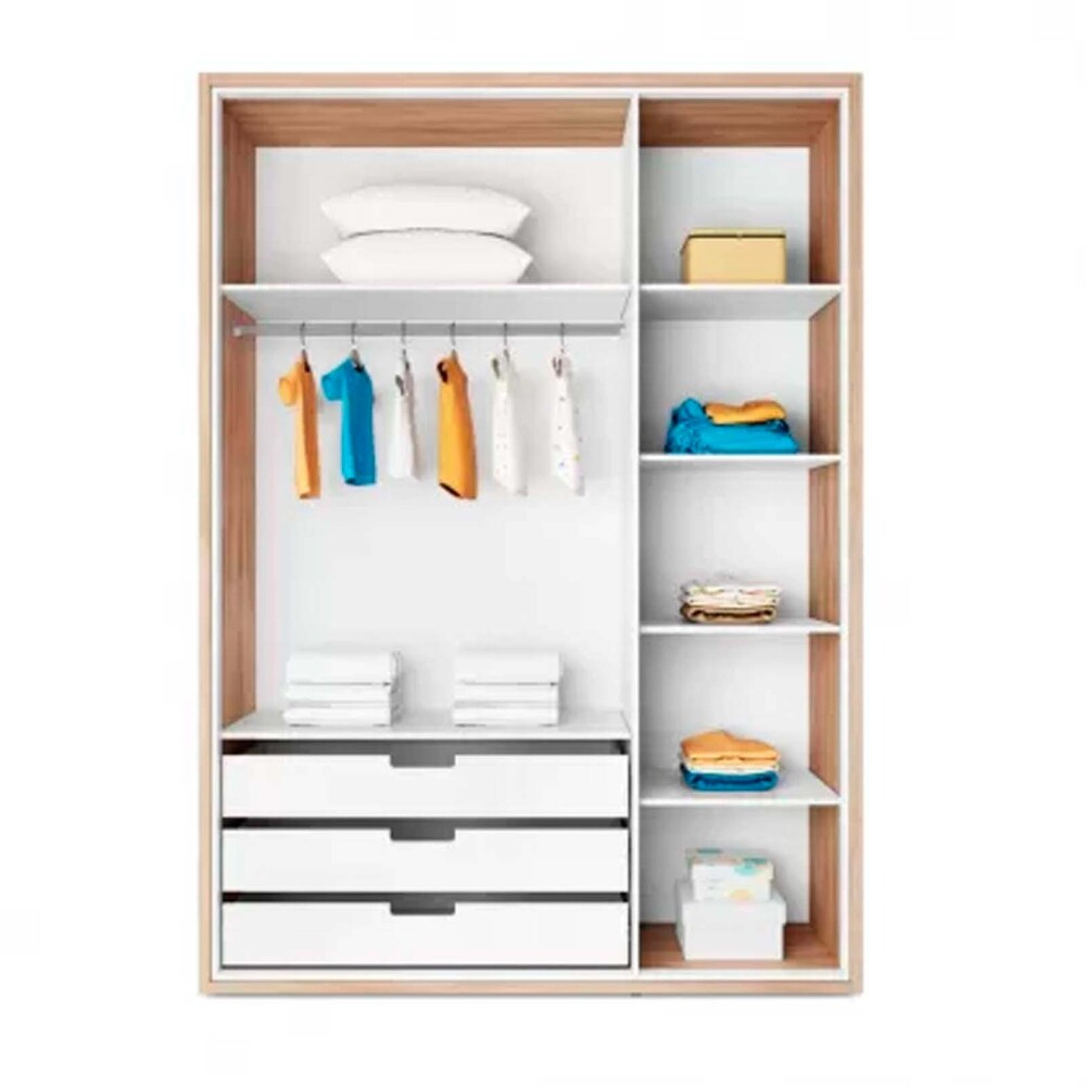 ROCKY II 3 PUERTAS MDF-Y-MADERA BLANCO PLACARD KIDS