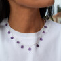Collar Cadena Karvik Amatista Plata 925 0
