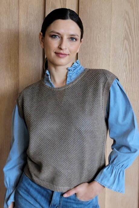 Musculosa Pesca Tostado