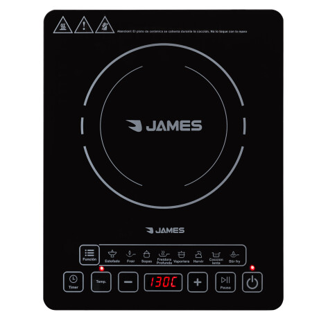 ANAFE ELÉCTRICO PORTATIL NEGRO JAMES CIJ-21