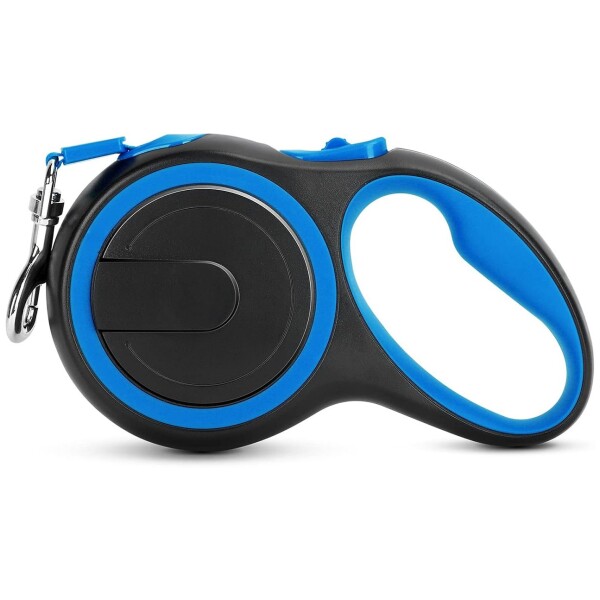 Correa Extensible 3 Mts Retractil Hasta 15Kg Perro Mediano Variante Color Azul Negro